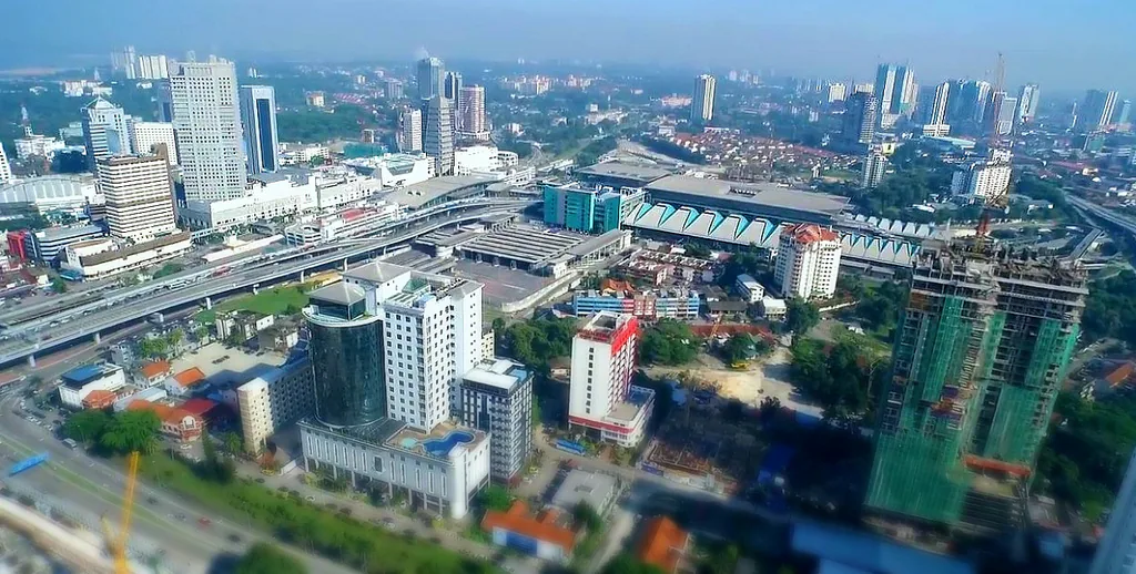 Johor Bahru city view in daylight